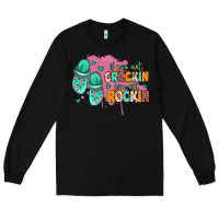 Black if you aint crockin you aint rockin Long Sleeve Tee - MaliasSmallBusiness