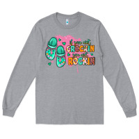 Heather Grey if you aint crockin you aint rockin Long Sleeve Tee - MaliasSmallBusiness