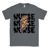 Charcoal Heather nurse lightning bolt Classic Tee - MaliasSmallBusiness