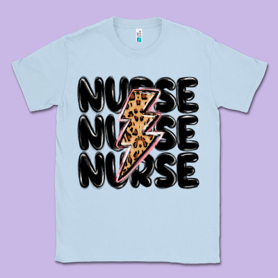 Nurse Lightning Bolt Classic Tee Designed By Maliassmallbusiness