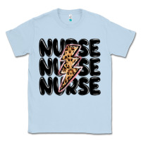 Dusty Blue nurse lightning bolt Classic Tee - MaliasSmallBusiness