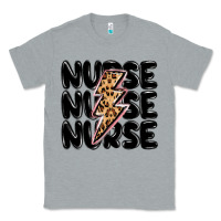 Heather Grey nurse lightning bolt Classic Tee - MaliasSmallBusiness