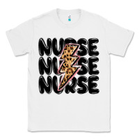 White nurse lightning bolt Classic Tee - MaliasSmallBusiness
