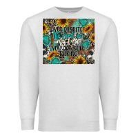 Oatmeal Heather yet despite the look on my face you are still talk Premium Sweatshirt - CowGirlArtShop