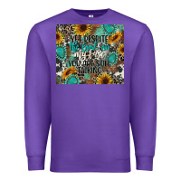 Purple yet despite the look on my face you are still talk Premium Sweatshirt - CowGirlArtShop