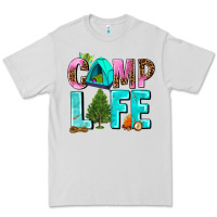 Dove Grey camp life Premium Tee - AdoDesignShop