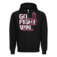 Black Go Burgundy Fifht Hard Win The Fight Zipper Hoodie - Bettercallsaul