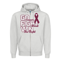 Dove Grey Go Burgundy Fifht Hard Win The Fight Zipper Hoodie - Bettercallsaul
