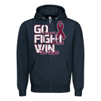 Navy Go Burgundy Fifht Hard Win The Fight Zipper Hoodie - Bettercallsaul