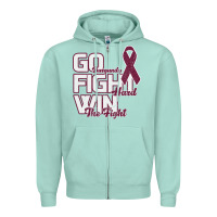 Seafoam Go Burgundy Fifht Hard Win The Fight Zipper Hoodie - Bettercallsaul