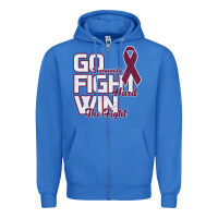 True Royal Go Burgundy Fifht Hard Win The Fight Zipper Hoodie - Bettercallsaul