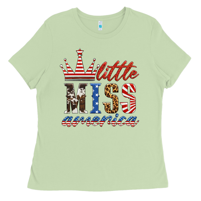 Little Miss America Ladies Tee by HRA Design Shop | Teevron