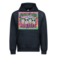 Navy chilling with my peeps Urban Hoodie - FaDigitalArtStudio