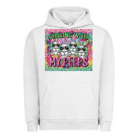 Pigment Lunar Rock chilling with my peeps Urban Hoodie - FaDigitalArtStudio