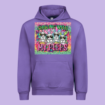 Chilling With My Peeps Urban Hoodie Designed By Fadigitalartstudio