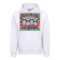 White chilling with my peeps Urban Hoodie - FaDigitalArtStudio