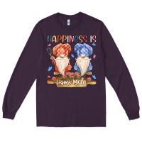 Plum happiness is homemade Long Sleeve Tee - MaliasSmallBusiness