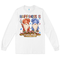 White happiness is homemade Long Sleeve Tee - MaliasSmallBusiness