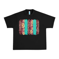 Black valentine's day floral leopard brushstroke Urban Heavy Tee - AdoDesignShop