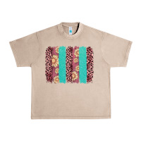 French Oak valentine's day floral leopard brushstroke Urban Heavy Tee - AdoDesignShop