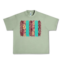 Oil Green valentine's day floral leopard brushstroke Urban Heavy Tee - AdoDesignShop