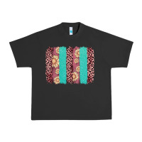 Pigment Black valentine's day floral leopard brushstroke Urban Heavy Tee - AdoDesignShop