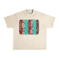 Sandshell valentine's day floral leopard brushstroke Urban Heavy Tee - AdoDesignShop