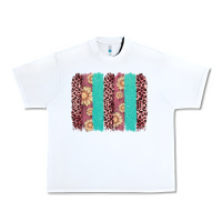 White valentine's day floral leopard brushstroke Urban Heavy Tee - AdoDesignShop