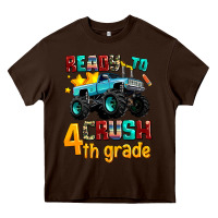 Chocolate Brown ready to school crush 4th grade Heavy Core Tee - AdoDesignShop