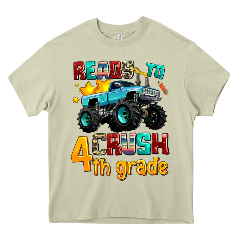 Ready To School Crush 4th Grade Heavy Core Tee by AdoDesignShop | Teevron