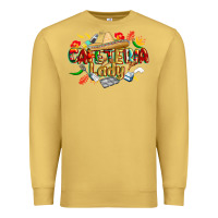 Antique Gold cinco de mayo cafeteria lady Premium Sweatshirt - CowGirlArtShop