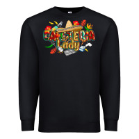 Black cinco de mayo cafeteria lady Premium Sweatshirt - CowGirlArtShop