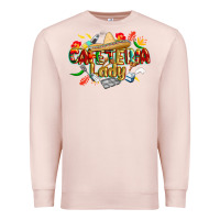 Pale Pink cinco de mayo cafeteria lady Premium Sweatshirt - CowGirlArtShop