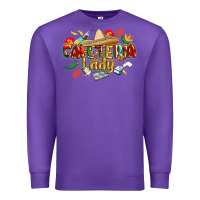 Purple cinco de mayo cafeteria lady Premium Sweatshirt - CowGirlArtShop