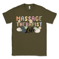 Army Green massage therapist life Classic Tee - MaliasSmallBusiness