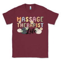 Burgundy massage therapist life Classic Tee - MaliasSmallBusiness