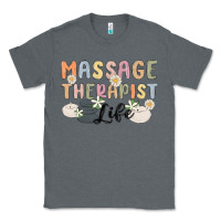 Charcoal Heather massage therapist life Classic Tee - MaliasSmallBusiness