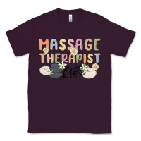 Plum massage therapist life Classic Tee - MaliasSmallBusiness