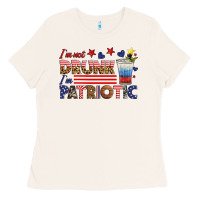 Bone i'm not drunk i'm patriotic Ladies Tee - HRA Design Shop