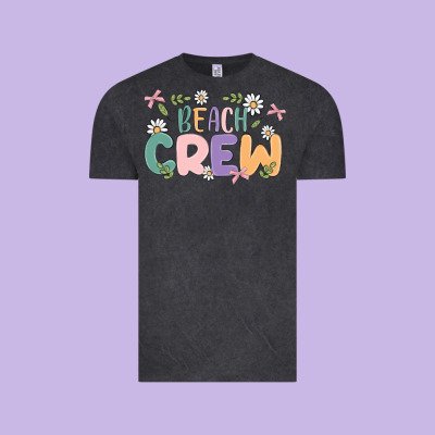 Beach Crew Vintage Tee Designed By Maliassmallbusiness