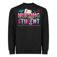 Black nursing student no sleep no money no life Heavyweight Sweatshirt - MaliasSmallBusiness