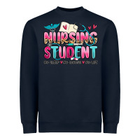 Navy nursing student no sleep no money no life Heavyweight Sweatshirt - MaliasSmallBusiness