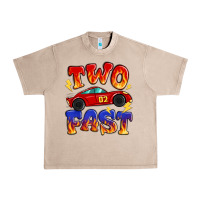 French Oak two fast boys birthday racing car Urban Heavy Tee - MaliasSmallBusiness