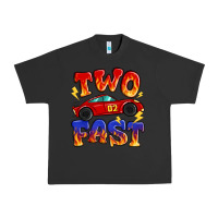 Pigment Black two fast boys birthday racing car Urban Heavy Tee - MaliasSmallBusiness