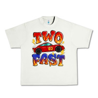 Pistachio two fast boys birthday racing car Urban Heavy Tee - MaliasSmallBusiness