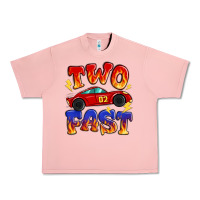 Salmon two fast boys birthday racing car Urban Heavy Tee - MaliasSmallBusiness