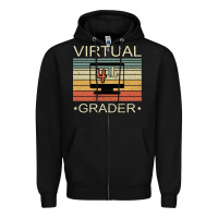 Black Virtual 4th Grader Zipper Hoodie - Bettercallsaul