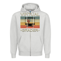 Dove Grey Virtual 4th Grader Zipper Hoodie - Bettercallsaul