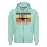 Seafoam Virtual 4th Grader Zipper Hoodie - Bettercallsaul