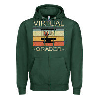 Sports Green Virtual 4th Grader Zipper Hoodie - Bettercallsaul